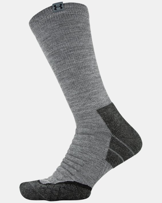 Unisex UA Hitch All Season Boot Socks, Gray, pdpMainDesktop image number 1